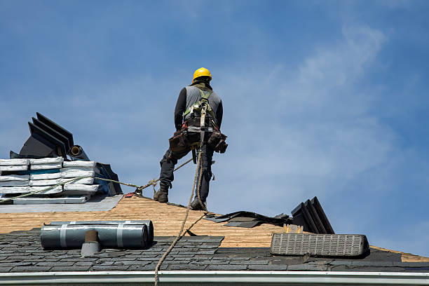 Professional Roof Replacement technician working in Lempster, NH